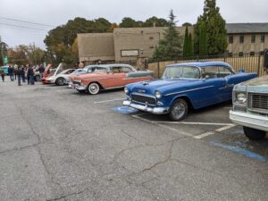 Barry Hall's all original '55 and Bill Brown's Ultra-Marine Blue modified '55